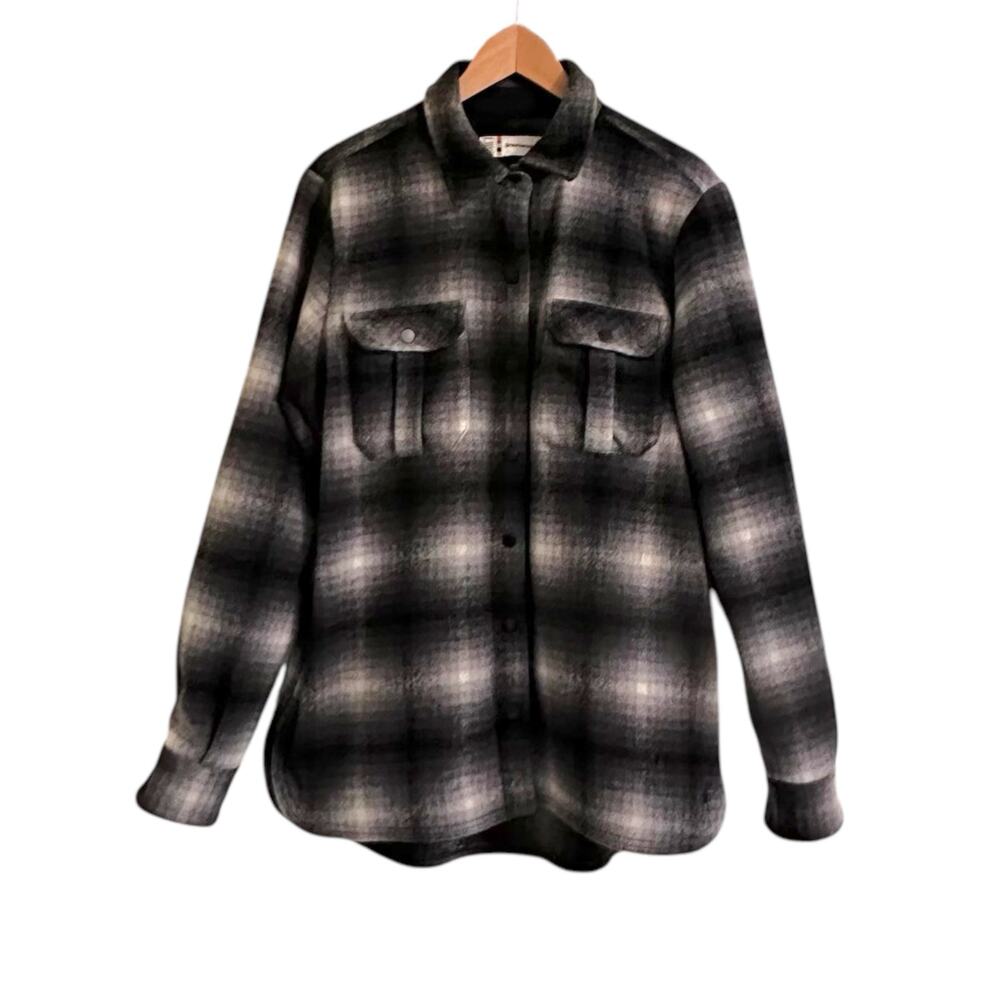 Smartwool Women's Anchor Line
Shirt Jacket Size Large Tartan Plaid Pockets Gorp